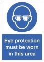 Eye protection must be worn sign (A4)