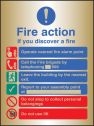 Fire action manual dial with lift brass sign