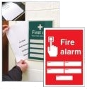 Fire alarm 5 zones Editable Sign