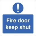 Fire door keep shut door sign