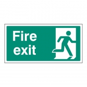 Fire exit floor graphic