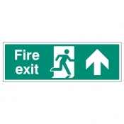 Fire exit up floor graphic