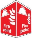 Fire point projecting sign