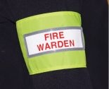Fire warden/marshal reflective armband