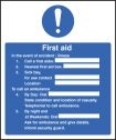 First aid accident illness sign