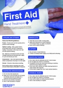 First aid hands poster