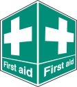 First aid projecting sign
