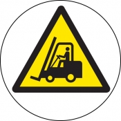 Forklift truck floor graphic