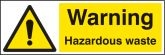 Hazardous waste sign