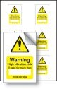 High vibration risk stickers