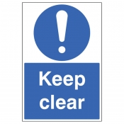 Keep clear floor graphic