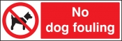 No Dog Fouling Sign