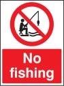 No fishing Sign