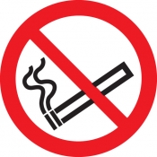 No smoking symbol floor graphic