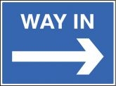 Way In Right Sign