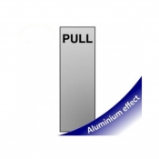 Pull aluminium sign door plate