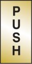 Push Brass Sign