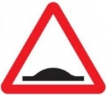 Road hump ahead road sign (557.1)