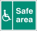 Safe area Sign