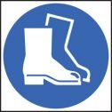 Safety boots symbol sign