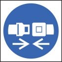 Seatbelt symbol sign