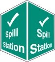 Spill station projecting sign