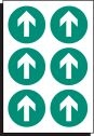 Up arrow sheet of 6 stickers