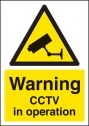 Warning Triangle CCTV in Operation Sign