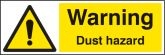Warning dust hazard sign