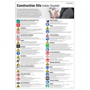 Construction Site Safety Checklist Sign