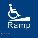Ramp Braille Sign