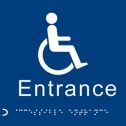 Disabled Entrance Braille Sign