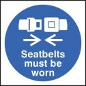 Seatbelts must be worn sticker