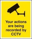 Actions  Recorded By CCTV Sign
