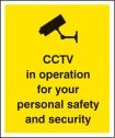 CCTV For Safety & Security Sign