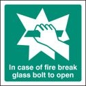 Break Glass Bolt To Open