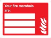 Your Fire Marshals Are: (3 People) Sign