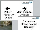 Bespoke External NHS Signs For Post Mounting (White)