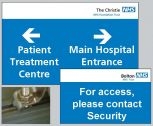 Bespoke External NHS Signs For Post Mounting (Blue)