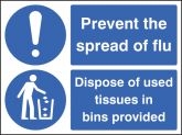 Prevent the Spread of Flu (Bin) Signs