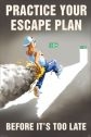 Practice Your Escape Plan Cartoon Safety Poster