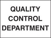Quality Control Signs 300x400mm (Black)