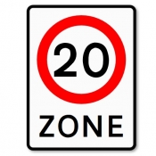 20 Zone Sign (674)