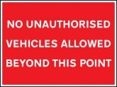 No Unauthorised Vehicles Allowed