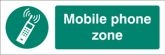 Mobile phone zone sign