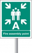 Numbered and Zonal Assembly Point signs