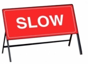 Slow Road Sign