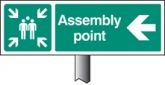 Assembly Point Left Verge Sign