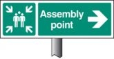 Assembly Point Right Verge Sign