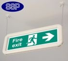 Fire Exit Right Hanging Signs